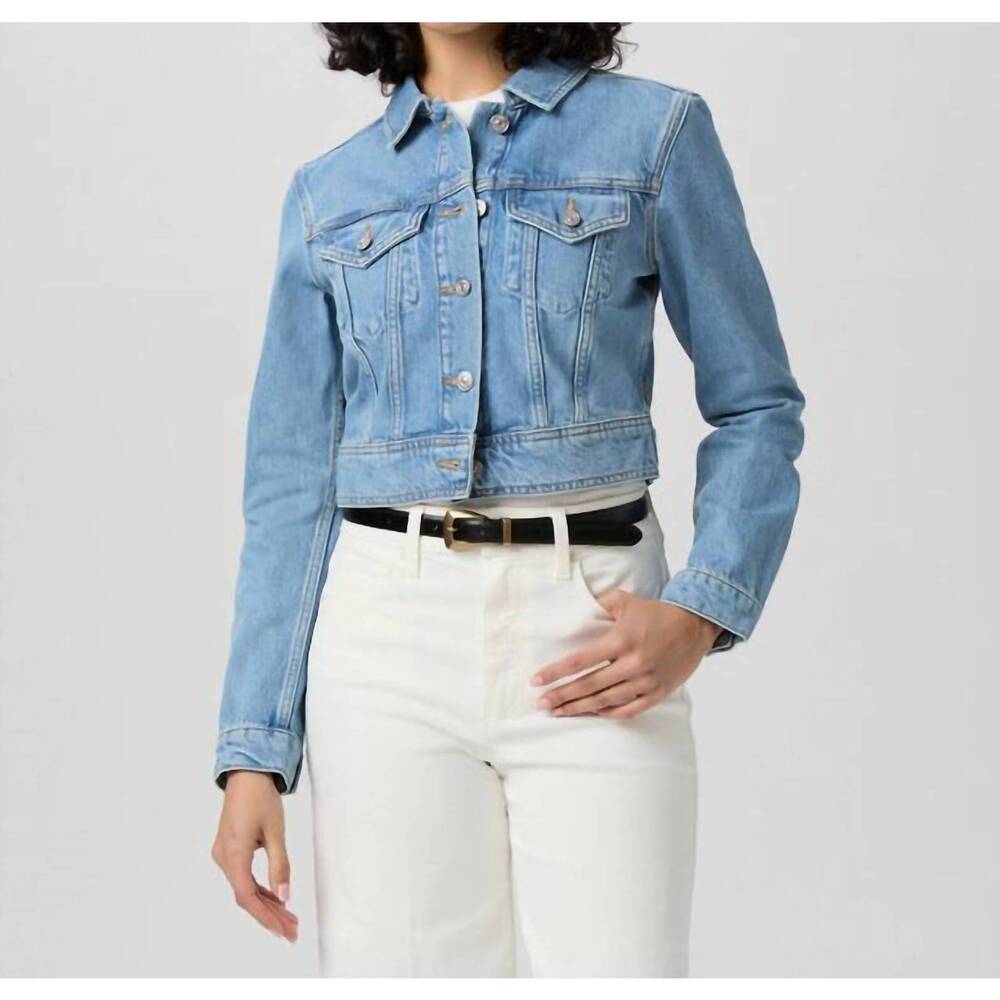 NEW PAIGE chantal denim jacket in nalani